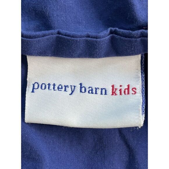 Set of 2 Pottery Barn Kids Blue & Green Color Block Standard Shams - Picture 2 of 3